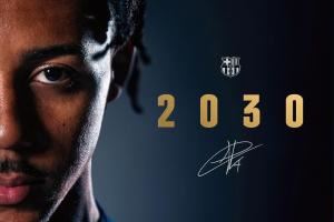 上赛季助球队夺3冠！官方：巴萨与孔德续约至2030年